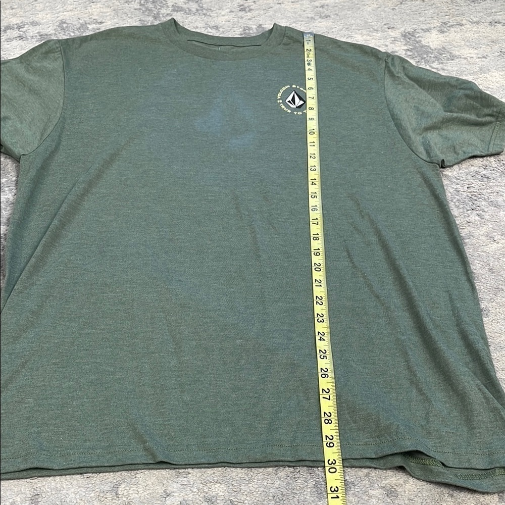 Volcom True To This Graphic Tee T Shirt Short Sleeve Green Skater Sz L - Picture 6 of 9